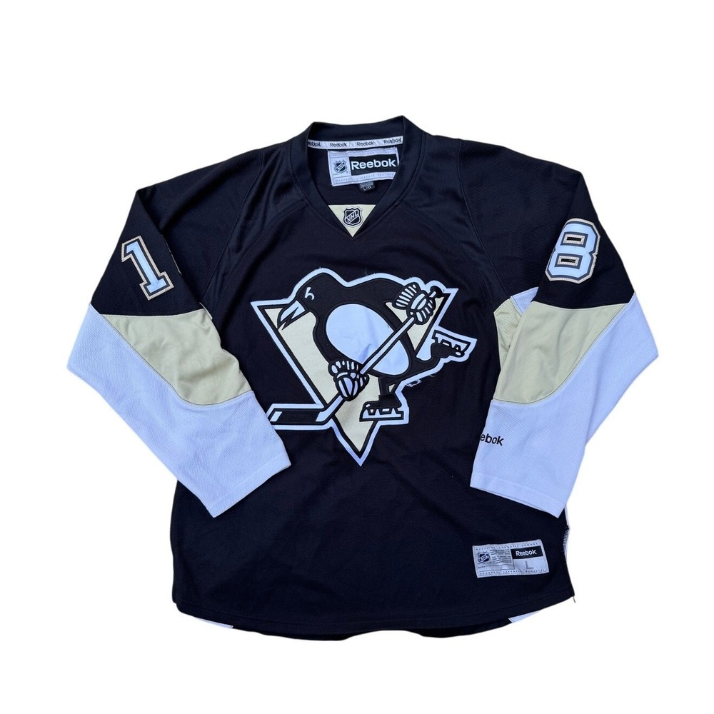 Reebok Pittsburgh Penguins James Neal 18 Autographed Hockey Jersey Mens L Black